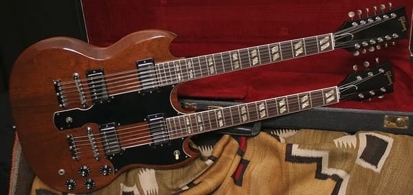 гитара gibson с двумя грифами